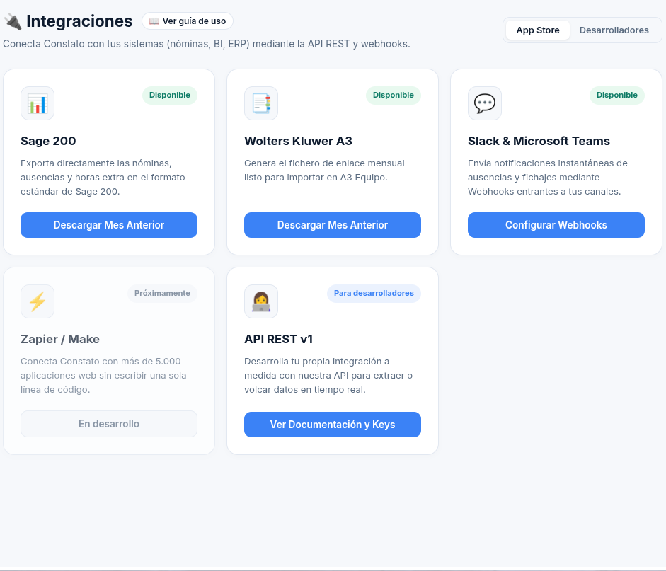 Integraciones